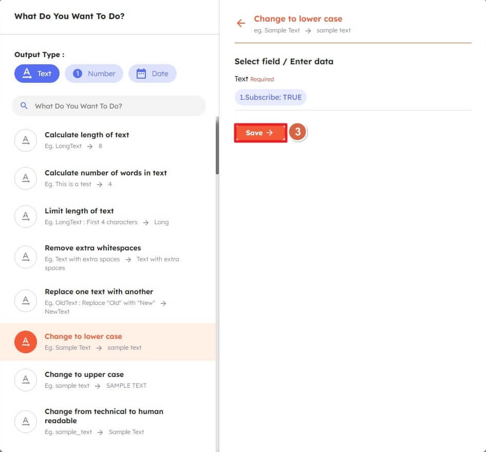 Saving modified value