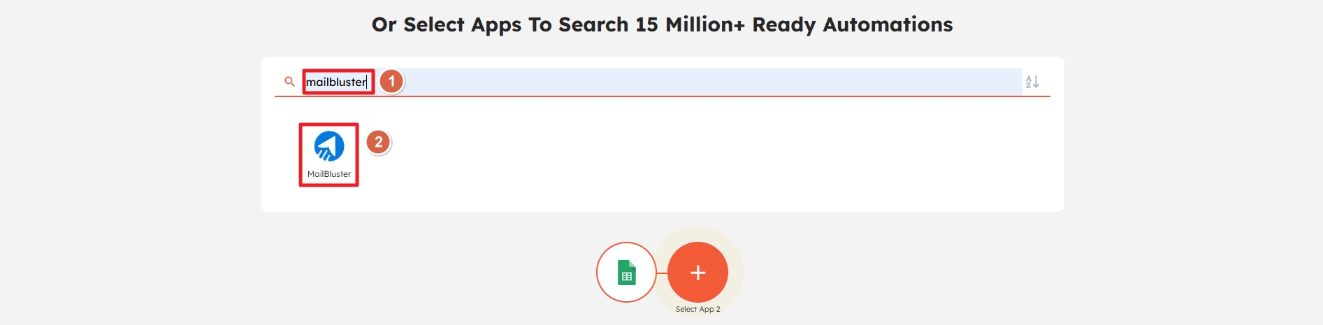 Adding MailBluster app in automation