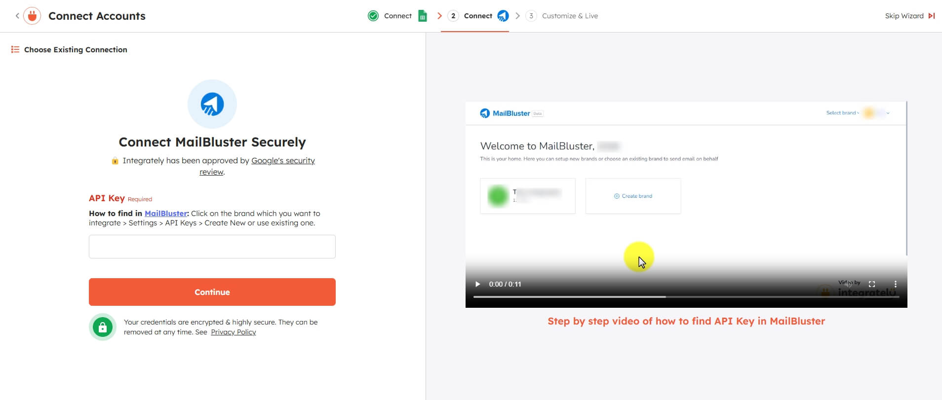 Connecting MailBluster securely