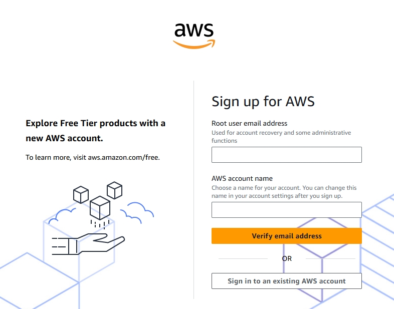 AWS Sign up