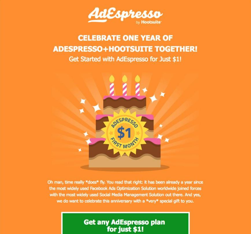 Email marketing landing page.