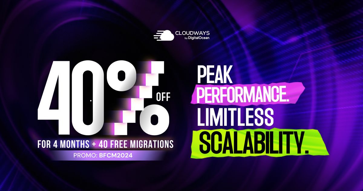 Cloudways Managed Hosting BFCM deals