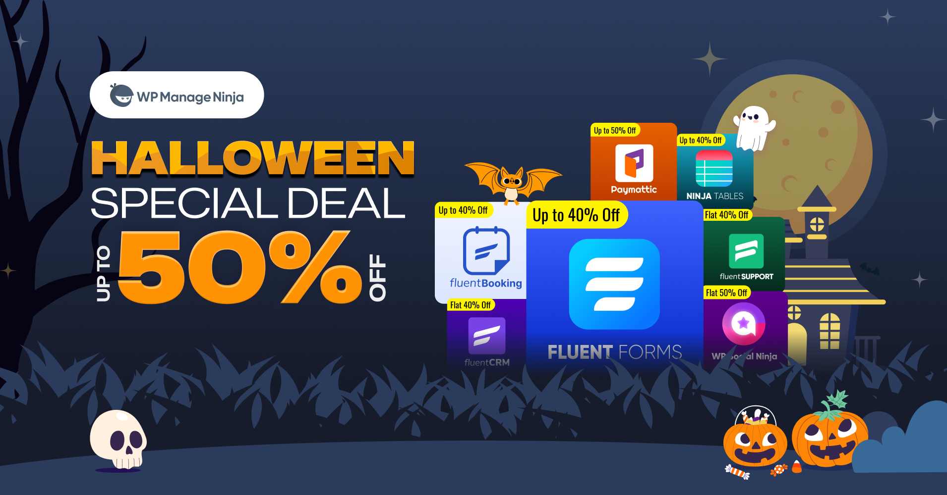 Halloween deals from WPManageNinja