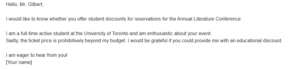 How to start an email, formal email example.