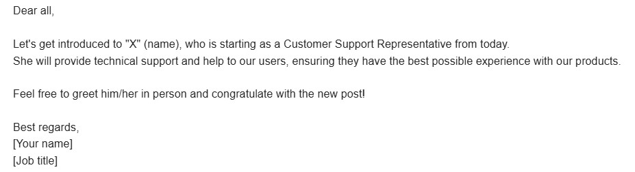 How to start an email, professional email example.