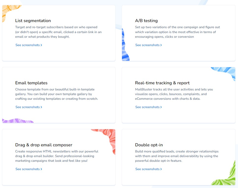 MailBluster features