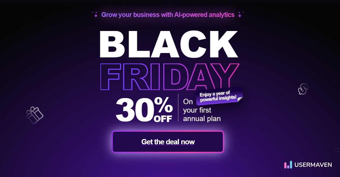 Usermaven Black Friday deals