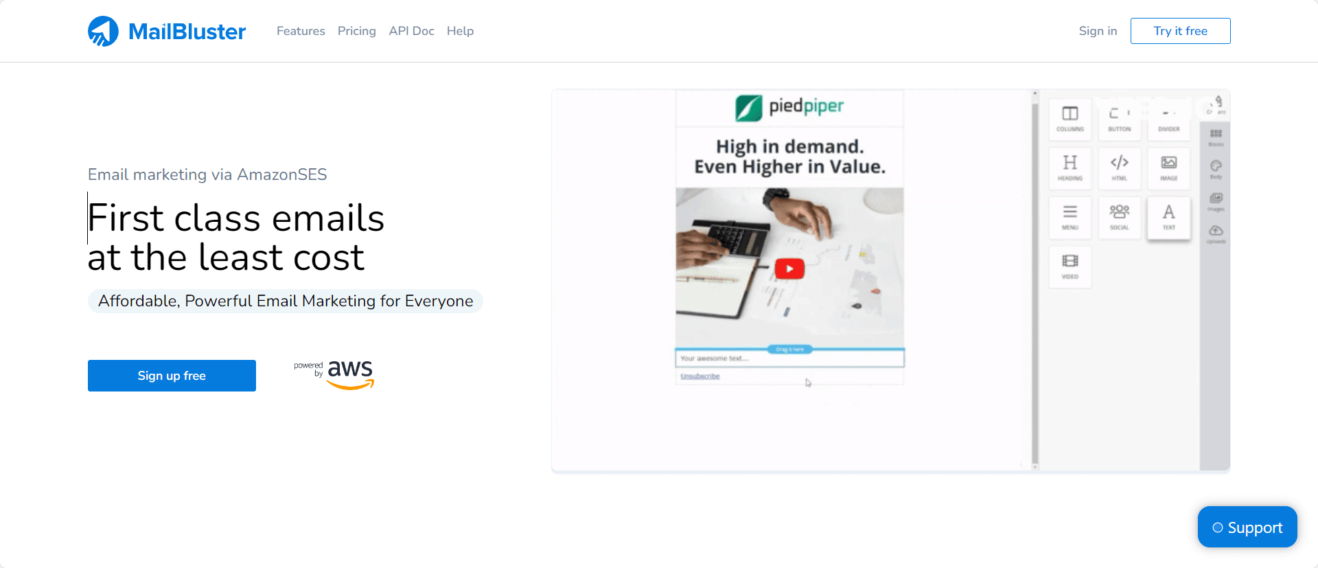 #1 MailBluster the Best email marketing tool for WooCommerce