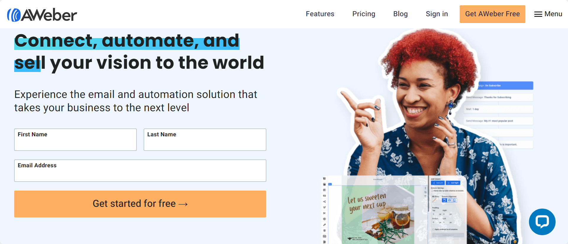 #10 AWeber the best email marketing for WooCommerce
