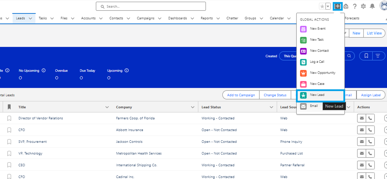 My Leads in salesforce