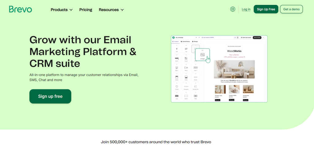 Brevo as an example for agency email marketing.