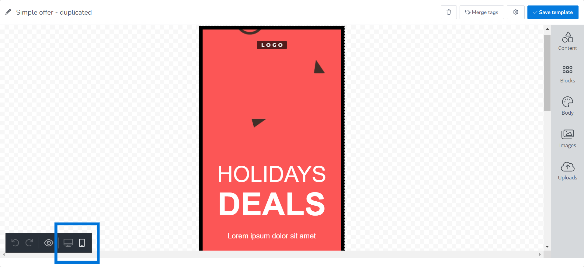 Device friendly Templates in MailBluster