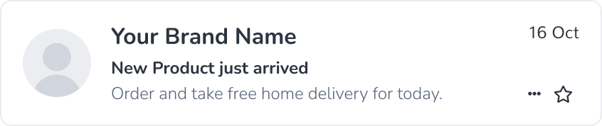 An example of a short and meaningful preheader text