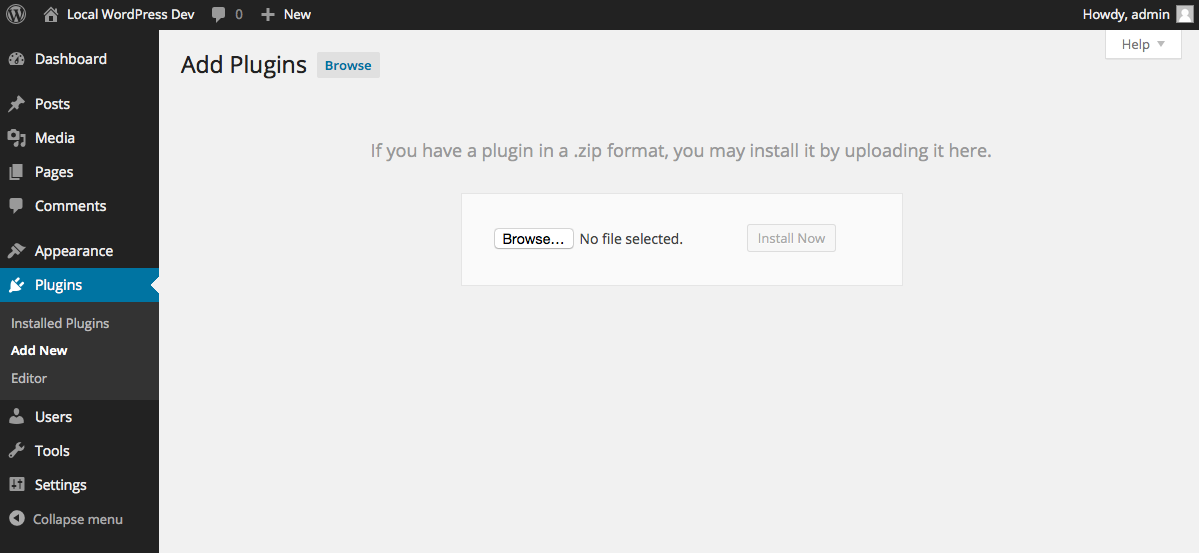 Process to add plugins