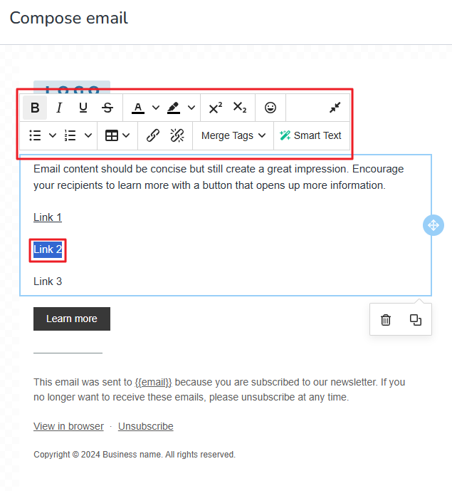 Highlighting text and adding more URLs.