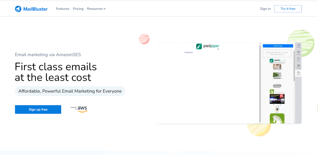 MailBluster as an example of email marketing for agencies.