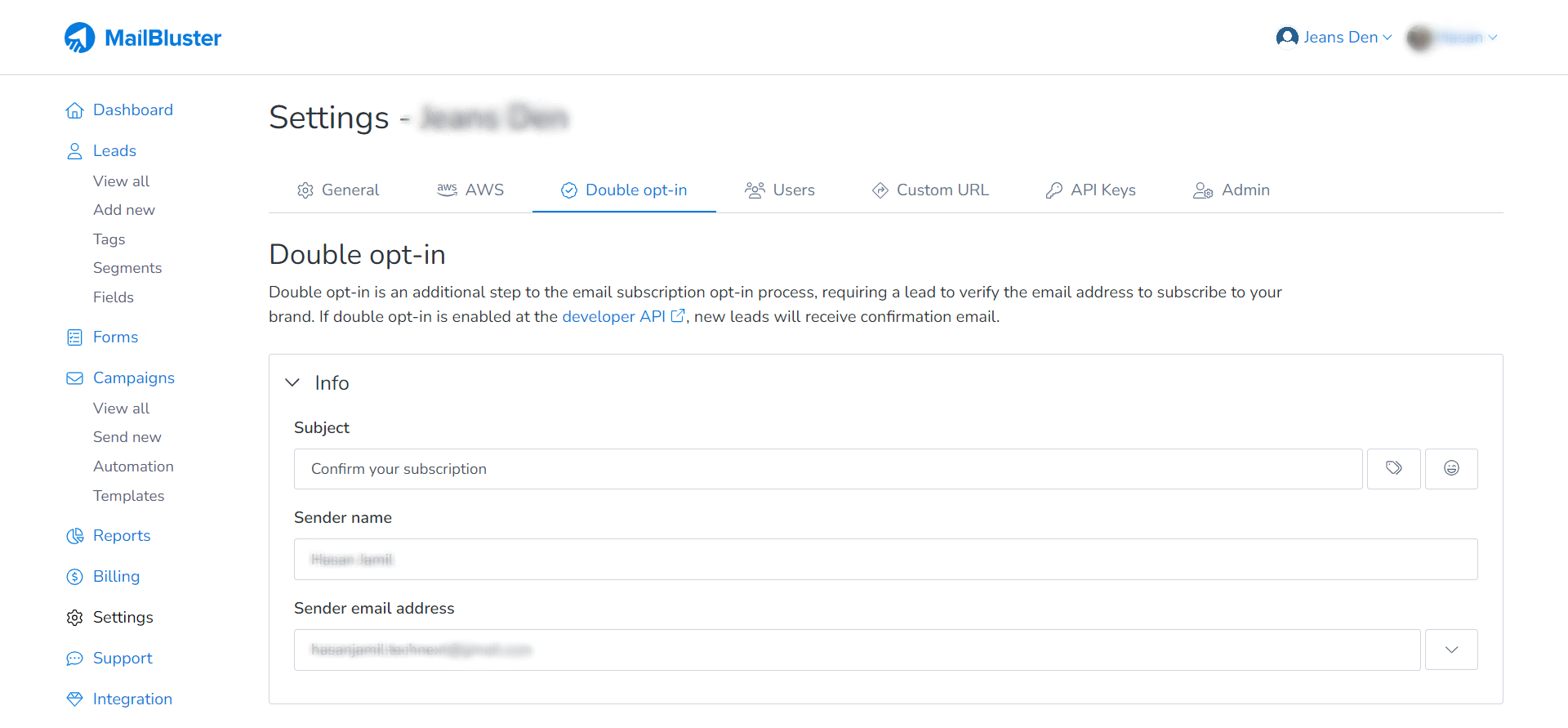How to setup Double Opt-in Double Opt-in Using MailBluster