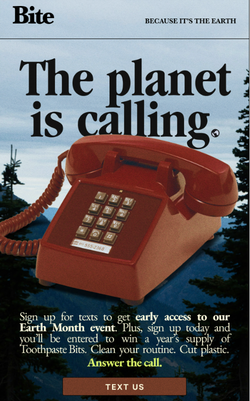 Newsletter Email CTA from Bite