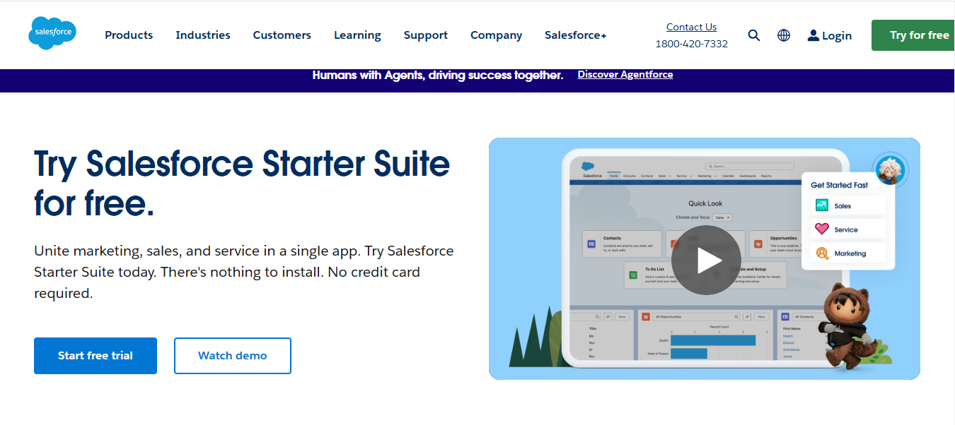 Salesforce marketing cloud as an email marketing tool with built-in CRM.